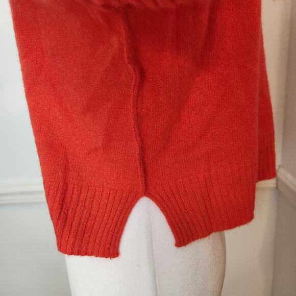 Free People Aubrey Cashmere Sweater Size XS Womens Orange Turtleneck Pullover - Picture 6 of 11